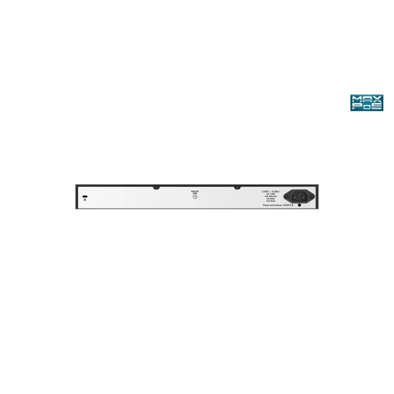 D-Link 24 portu galddatora Gigabit nepārvaldāms PoE slēdzis ar 2 x 100/1000Mbps kombinētajiem portiem