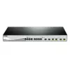 D-Link DXS-1210-12TC/E tīkla slēdzis Pārvaldīts L2 10G Ethernet (100/1000/10000) 1U Melns, Sudrabs