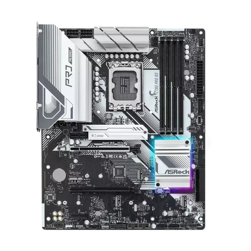 Mātesplate ASRock Z790 Pro RS — Intel Z790, LGA 1700, ATX, DDR5, 4 DIMM, 128GB, 2.5Gb LAN
