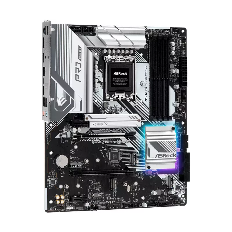Mātesplate ASRock Z790 Pro RS — Intel Z790, LGA 1700, ATX, DDR5, 4 DIMM, 128GB, 2.5Gb LAN