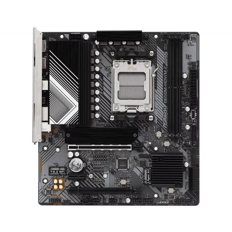 Mātesplate ASRock B650M-HDV/M.2 micro ATX — AMD B650, Socket AM5, DDR5, 2 atmiņas sloti, 64GB, M.2 un SATA III