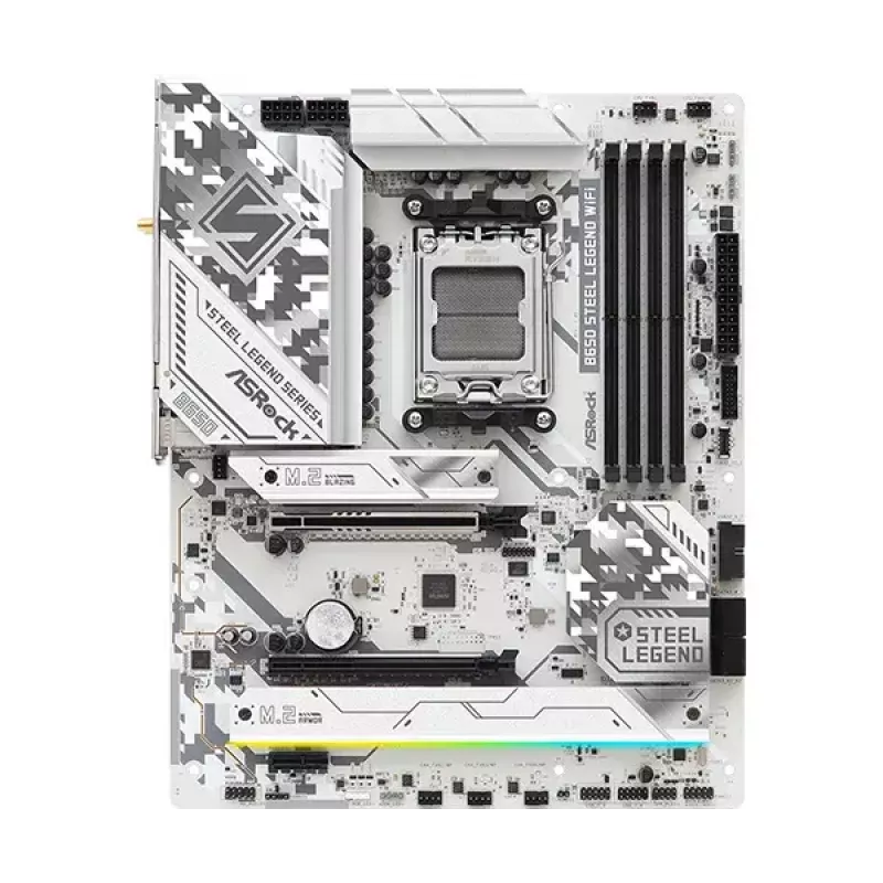 Mātesplate ASRock B650 Steel Legend WiFi — AMD B650, Socket AM5, ATX, DDR5, 4x DIMM, 192GB, Wi‑Fi 6E, 2.5Gb LAN