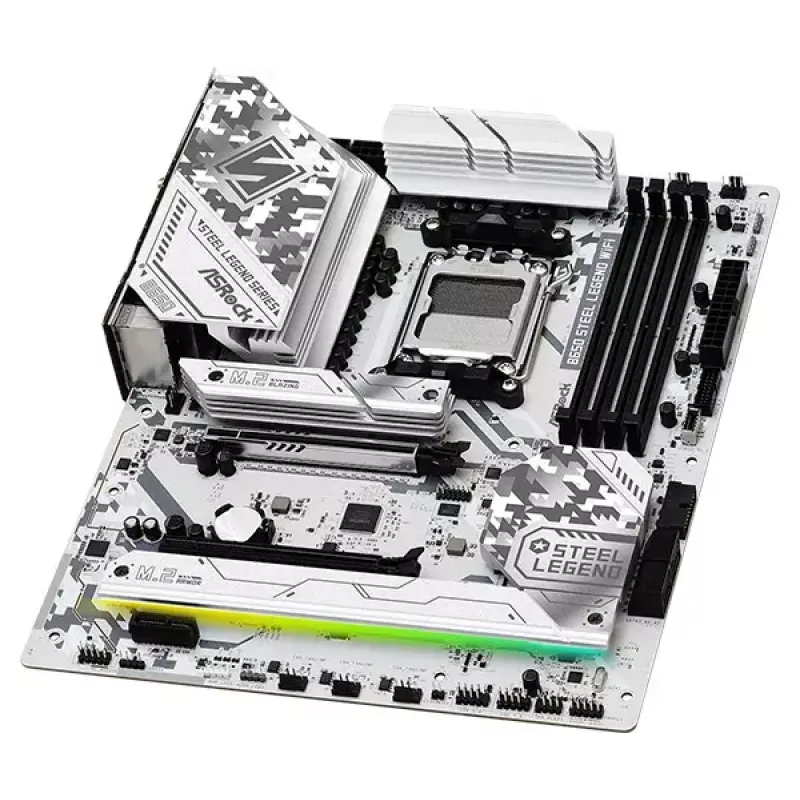 Mātesplate ASRock B650 Steel Legend WiFi — AMD B650, Socket AM5, ATX, DDR5, 4x DIMM, 192GB, Wi‑Fi 6E, 2.5Gb LAN