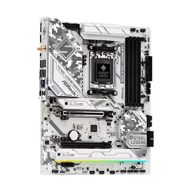 Mātesplate ASRock B650 Steel Legend WiFi — AMD B650, Socket AM5, ATX, DDR5, 4x DIMM, 192GB, Wi‑Fi 6E, 2.5Gb LAN