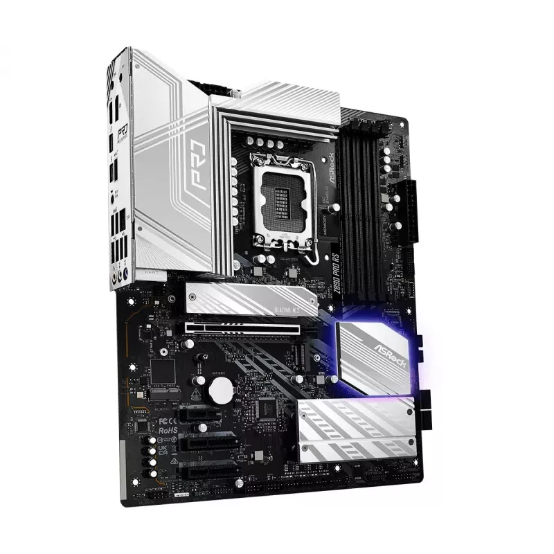 Mātesplate ASRock Z890 Pro RS — Intel Z890, LGA 1851, ATX, 4x DDR5 sloti, PCIe Gen5 x16, 2.5Gb LAN, Thunderbolt 4