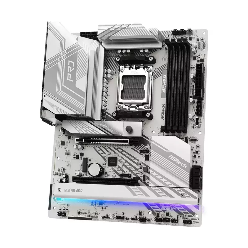 Mātesplate ASRock X870 PRO RS ATX AMD Socket AM5, DDR5, 4x DIMM, 256GB, PCIe Gen5 M.2, 2.5Gb LAN