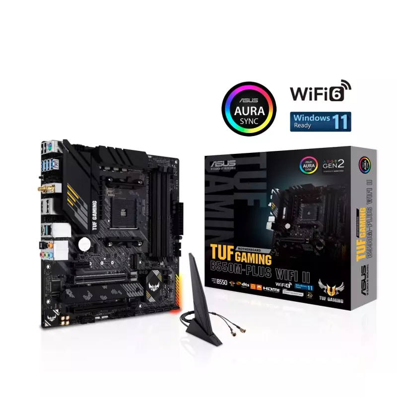 Mātesplate ASUS TUF GAMING B550M-PLUS WIFI II AMD B550 Socket AM4 micro ATX