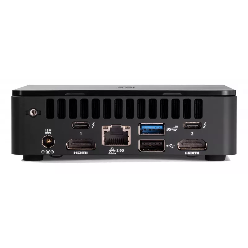 Mini PC barebone ASUS NUC 12 Pro Slim Kit RNUC12WSKI700002I — Intel Core i7-1260P, atbalsta 64 GB DDR4, 2x M.2 SSD, Wi‑Fi 6E, Thunderbolt 4