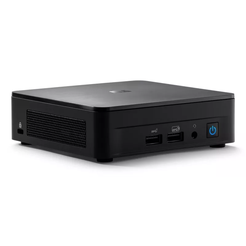 Mini PC barebone ASUS NUC 12 Pro Slim Kit RNUC12WSKI700002I — Intel Core i7-1260P, atbalsta 64 GB DDR4, 2x M.2 SSD, Wi‑Fi 6E, Thunderbolt 4