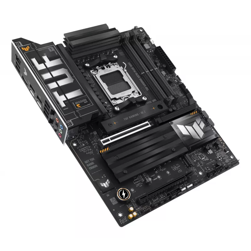Mātesplate ASUS TUF GAMING X870-PLUS WIFI — AMD X870, Socket AM5, ATX, DDR5, 4 DIMM, Wi‑Fi 7, Bluetooth 5.4