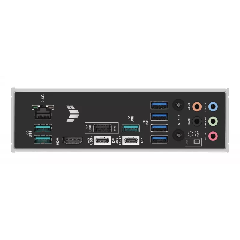 Mātesplate ASUS TUF GAMING X870-PLUS WIFI — AMD X870, Socket AM5, ATX, DDR5, 4 DIMM, Wi‑Fi 7, Bluetooth 5.4