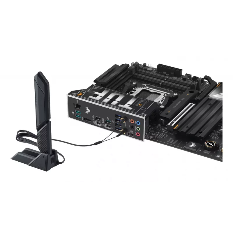 Mātesplate ASUS TUF GAMING X870-PLUS WIFI — AMD X870, Socket AM5, ATX, DDR5, 4 DIMM, Wi‑Fi 7, Bluetooth 5.4