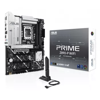 Mātesplate ASUS PRIME Z890‑P WIFI Intel Z890 LGA 1851 ATX, DDR5, 4x DIMM, 4x M.2, Wi‑Fi 7, 2.5Gb LAN