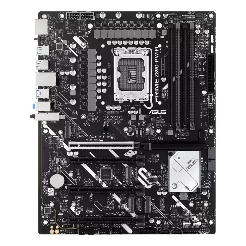 Mātesplate ASUS PRIME Z890‑P WIFI Intel Z890 LGA 1851 ATX, DDR5, 4x DIMM, 4x M.2, Wi‑Fi 7, 2.5Gb LAN