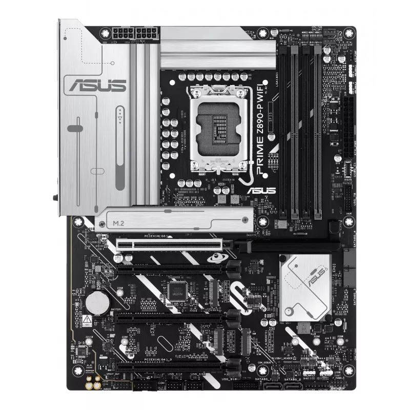 Mātesplate ASUS PRIME Z890‑P WIFI Intel Z890 LGA 1851 ATX, DDR5, 4x DIMM, 4x M.2, Wi‑Fi 7, 2.5Gb LAN