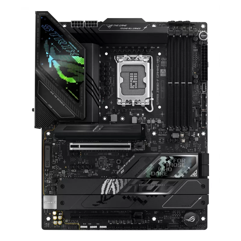 Mātesplate ASUS ROG STRIX Z890-F GAMING WIFI — Intel Z890, LGA 1851, ATX, DDR5, 4x DIMM, 192GB, Wi‑Fi 7, Bluetooth 5.4