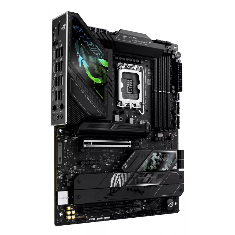 Mātesplate ASUS ROG STRIX Z890-F GAMING WIFI — Intel Z890, LGA 1851, ATX, DDR5, 4x DIMM, 192GB, Wi‑Fi 7, Bluetooth 5.4