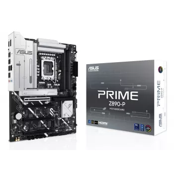 Mātesplate ASUS PRIME Z890-P — Intel Z890, LGA 1851, ATX, DDR5, 4x DIMM, 192GB, 4x M.2, 2.5Gb LAN, HDMI 2.1, 1x USB-C