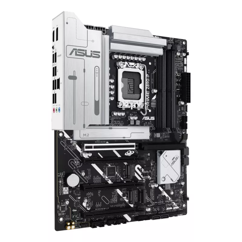 Mātesplate ASUS PRIME Z890-P — Intel Z890, LGA 1851, ATX, DDR5, 4x DIMM, 192GB, 4x M.2, 2.5Gb LAN, HDMI 2.1, 1x USB-C