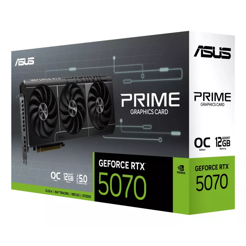 ASUS Graphics Card NVIDIA GeForce PRIME OC RTX5070 12GB GDDR7