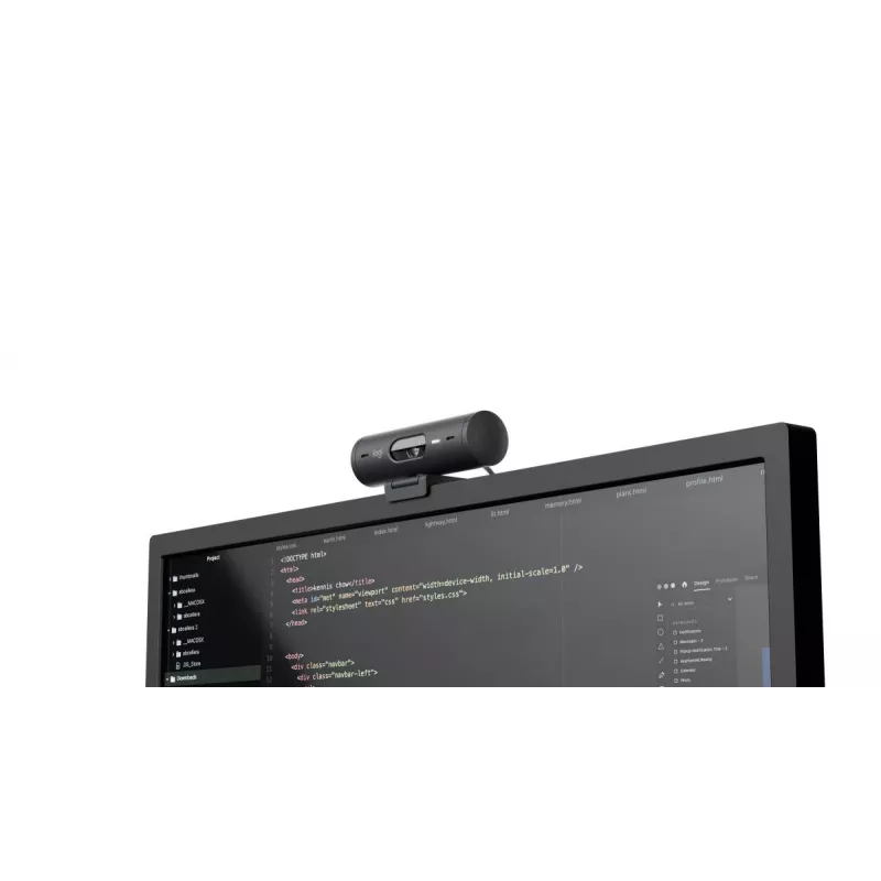 LOGITECH Brio 500 Full HD tīmekļa kamera, grafīta krāsa