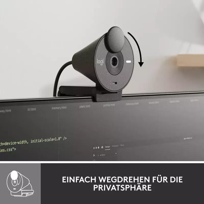 LOGITECH Brio 300 Full HD tīmekļa kamera - grafīts