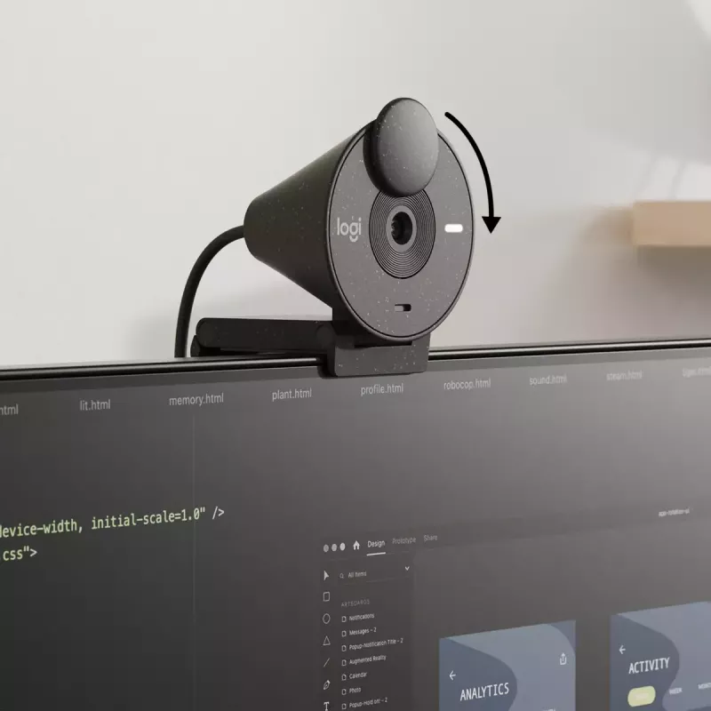 LOGITECH Brio 300 Full HD tīmekļa kamera - grafīts
