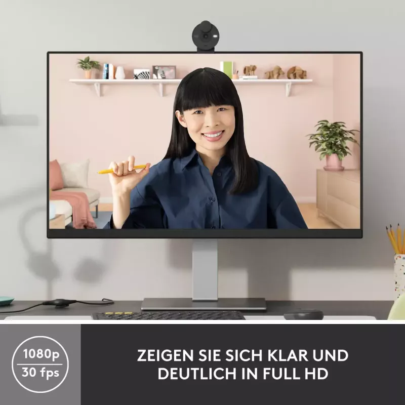 LOGITECH Brio 300 Full HD tīmekļa kamera - grafīts