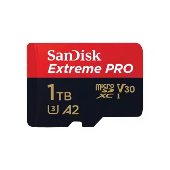 MicroSDXC atmiņas karte SANDISK Extreme PRO 1TB UHS-I, lasīšana 200 MB/s, rakstīšana 140 MB/s, A2, U3, V30, 10. klase