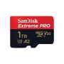 MicroSDXC atmiņas karte SANDISK Extreme PRO 1TB UHS-I, lasīšana 200 MB/s, rakstīšana 140 MB/s, A2, U3, V30, 10. klase