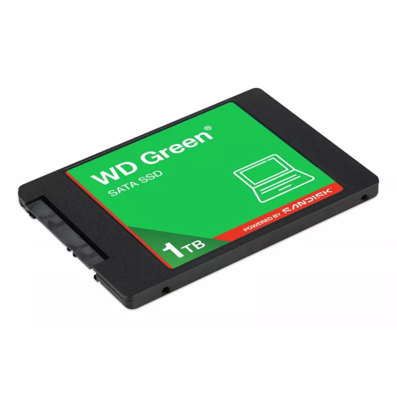 WESTERN DIGITAL SSD - WD zaļa -1TB - SATA 6Gb/s - 2,5 inch/7mm korpusā