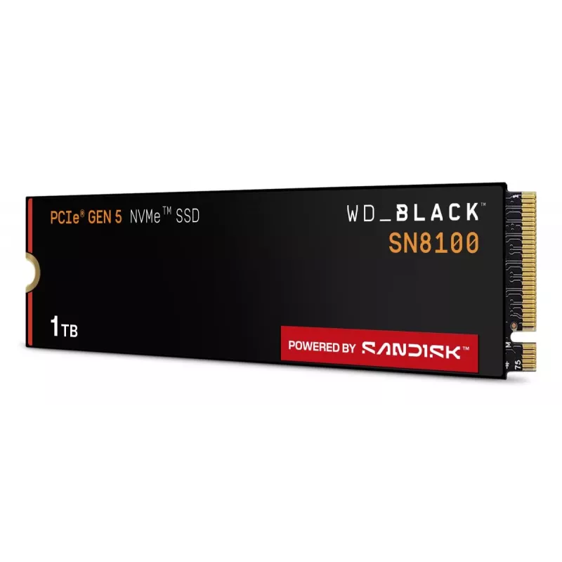 SSD disk Western Digital 1 TB M.2 PCI Express 5.0 Melns SN8100