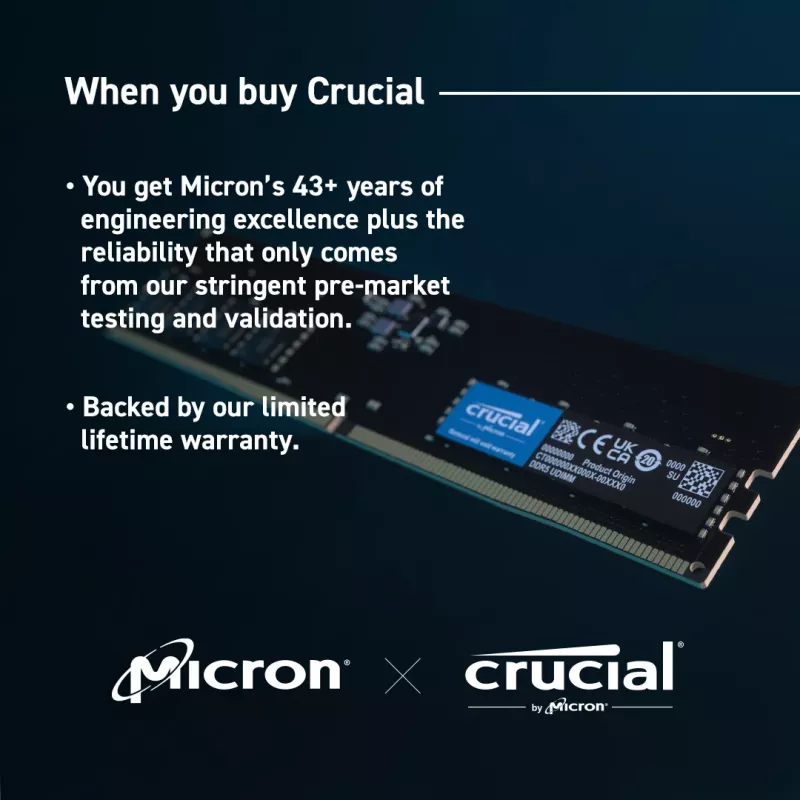 MICRON / CRUCIAL Crucial 32GB DDR5-5600 UDIMM