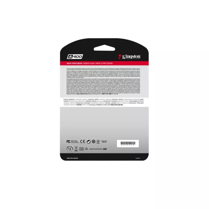 Kingston 240GB A400 SATA 3 2.5 collu iekšējais SSD SA400S37/240G