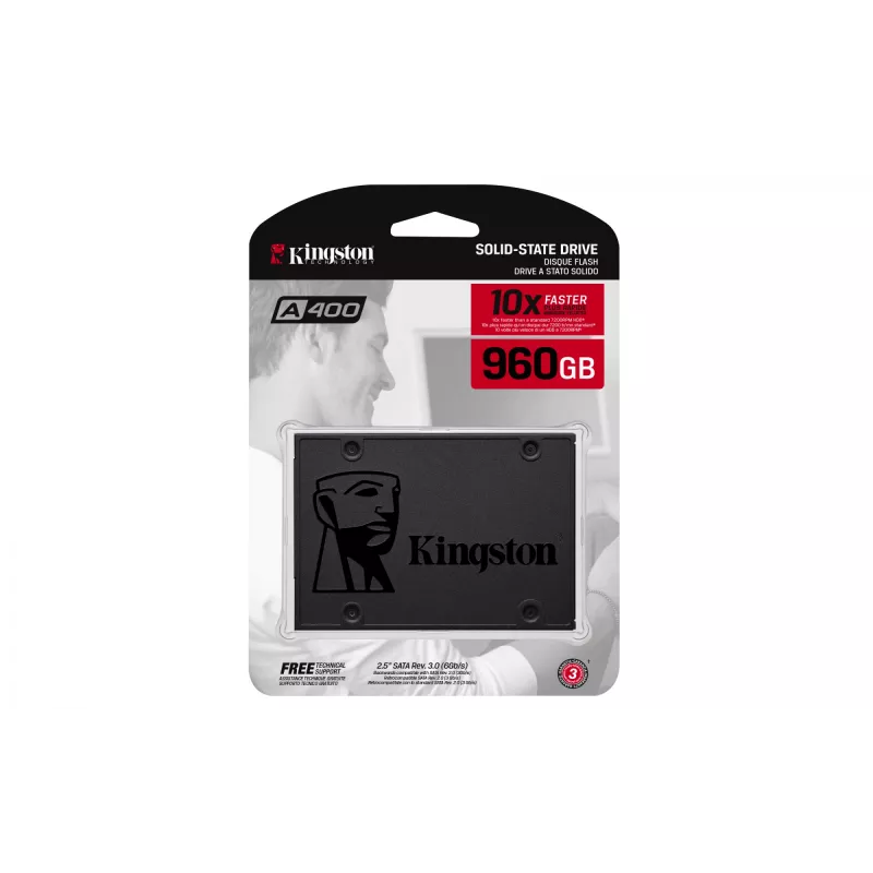 SSD disks Kingston Technology 960 GB 2.5 collas SATA III SA400S37/960G