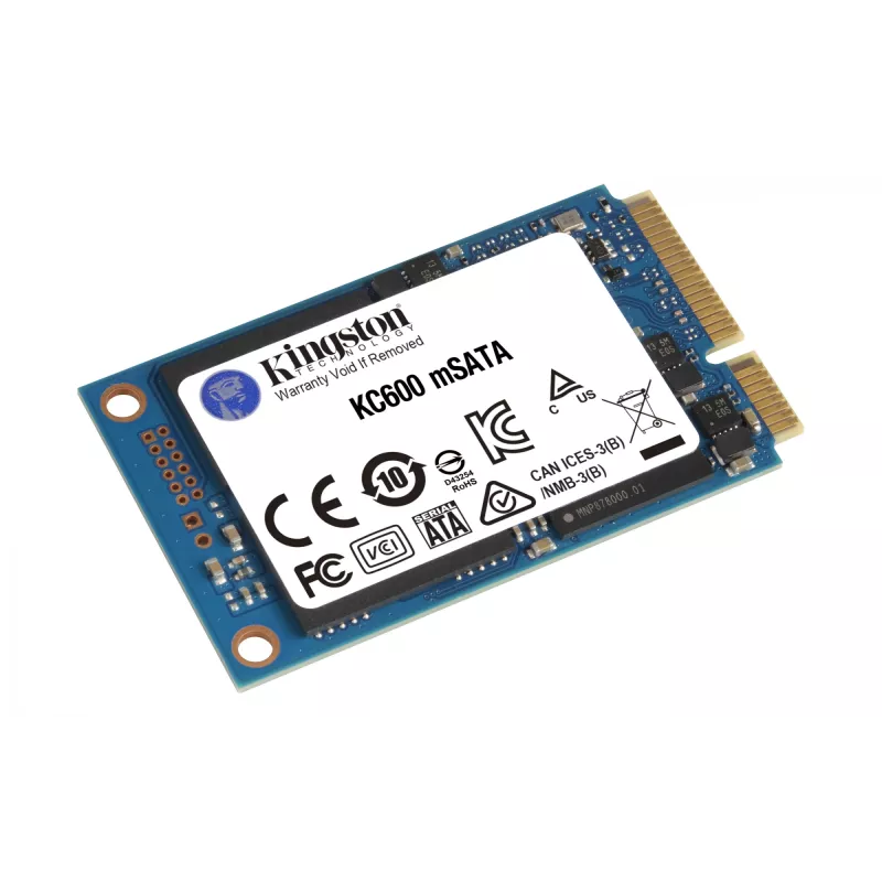 Kingston Technology 1024G SSD KC600 SATA3 mSATA, 1 TB, mSATA, 550 MB/s, 6 Gbit/s