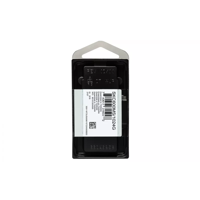 Kingston Technology 1024G SSD KC600 SATA3 mSATA, 1 TB, mSATA, 550 MB/s, 6 Gbit/s