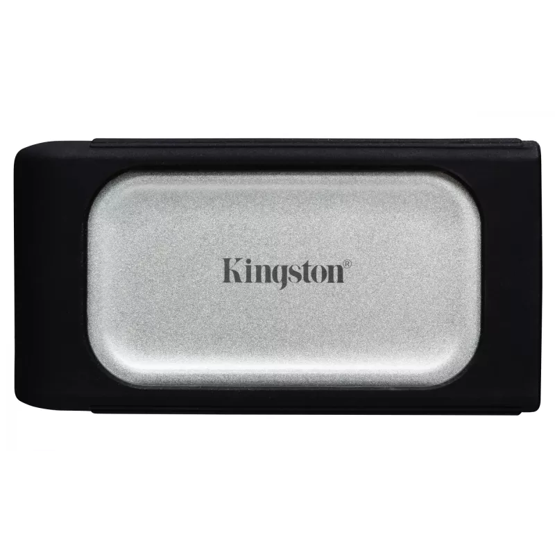 Kingston Technology 2000G PORTABLE SSD XS2000, 2 TB, USB Type-C, 3.2 Gen 2 (3.1 Gen 2), 2000 MB/s, Melns, Sudrabs