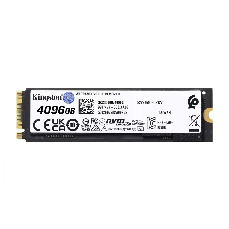 SSD disks Kingston Technology 4096G M.2 2280 NVMe KC3000