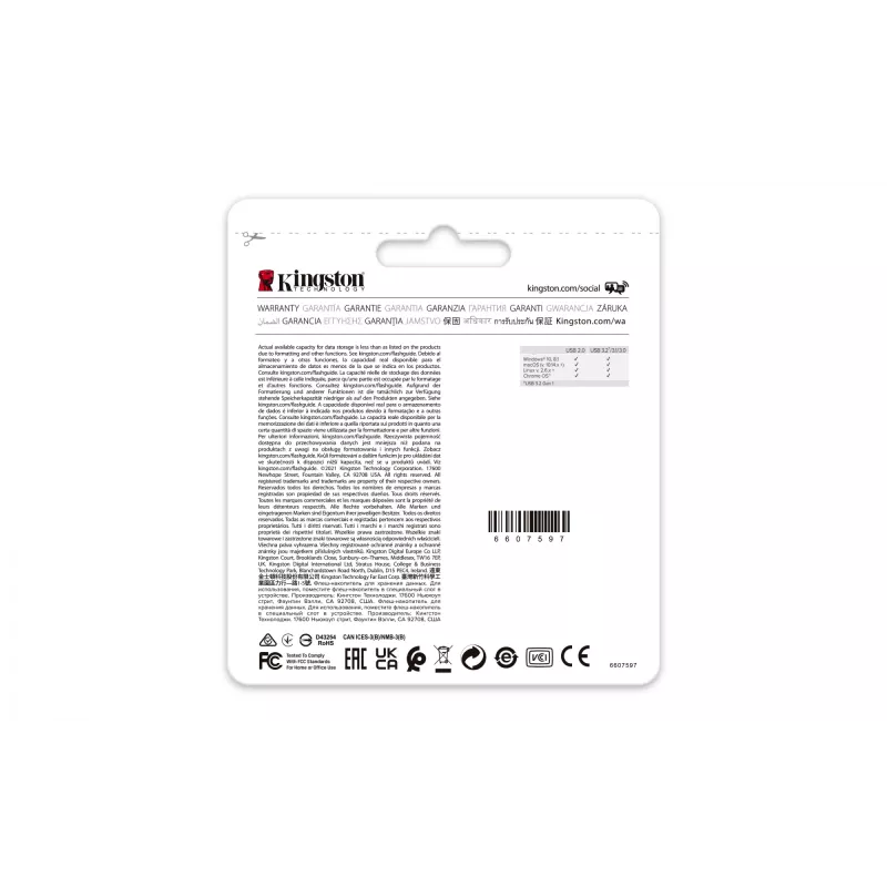 Kingston Technology DataTraveler 64GB USB3.2 Gen 1 Exodia M (Melns + Blue)