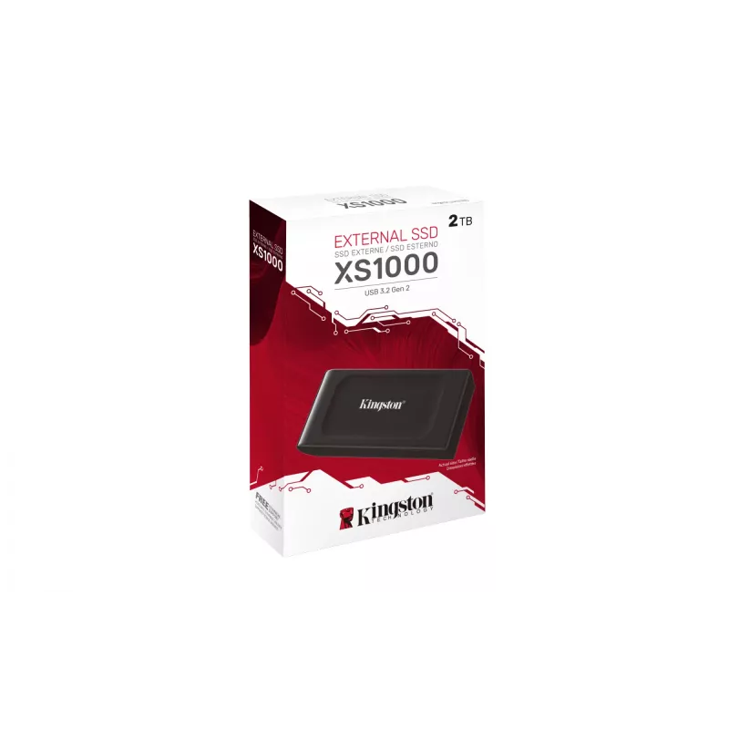 Kingston Technology 2TB XS1000 ārējais USB 3.2 Gen 2 pārnēsājamais cietvielu disks