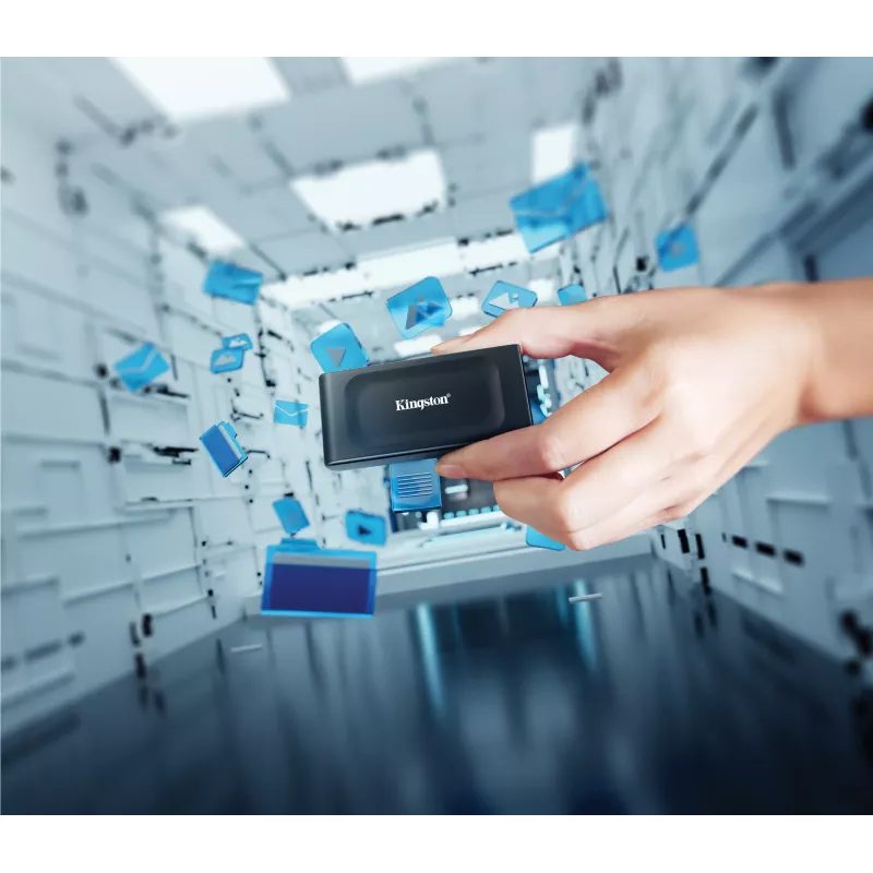 Kingston Technology 2TB XS1000 ārējais USB 3.2 Gen 2 pārnēsājamais cietvielu disks