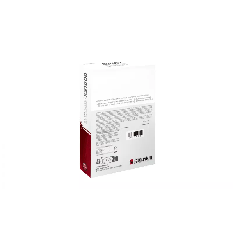 Kingston Technology 1TB XS1000 Ārējais USB 3.2 Gen 2 Pārnēsājamais cietvielu disks