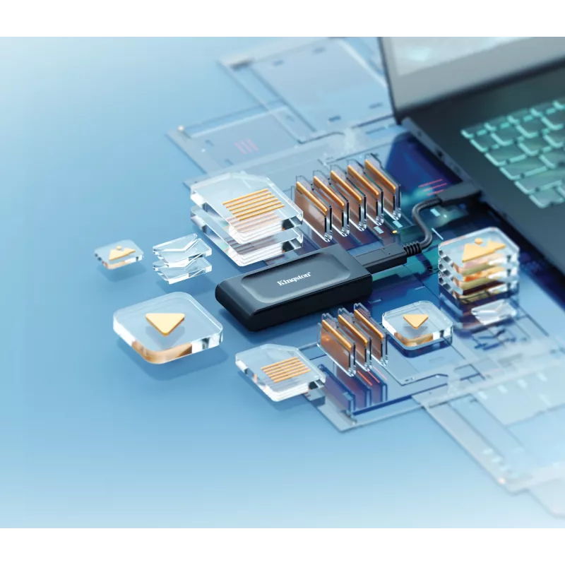 Kingston Technology 1TB XS1000 Ārējais USB 3.2 Gen 2 Pārnēsājamais cietvielu disks