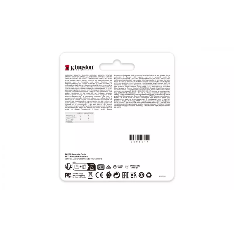 Kingston Technology DataTraveler 256GB 220MB/s metāla USB 3.2 Gen 1 SE9 G3