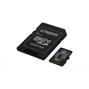 Kingston Technology 128GB microSDXC Canvas Select Plus Gen3 150MB/s A1 karte + adapteris