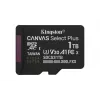 Kingston Technology 1TB microSDXC Canvas Select Plus Gen3 150MB/s A1 karte + adapteris