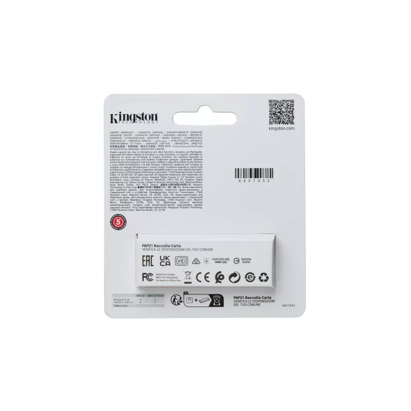 Kingston Technology DataTraveler 128GB Portable USB 3.2 Gen 1 Exodia S (Melns/Tirkīzzils)