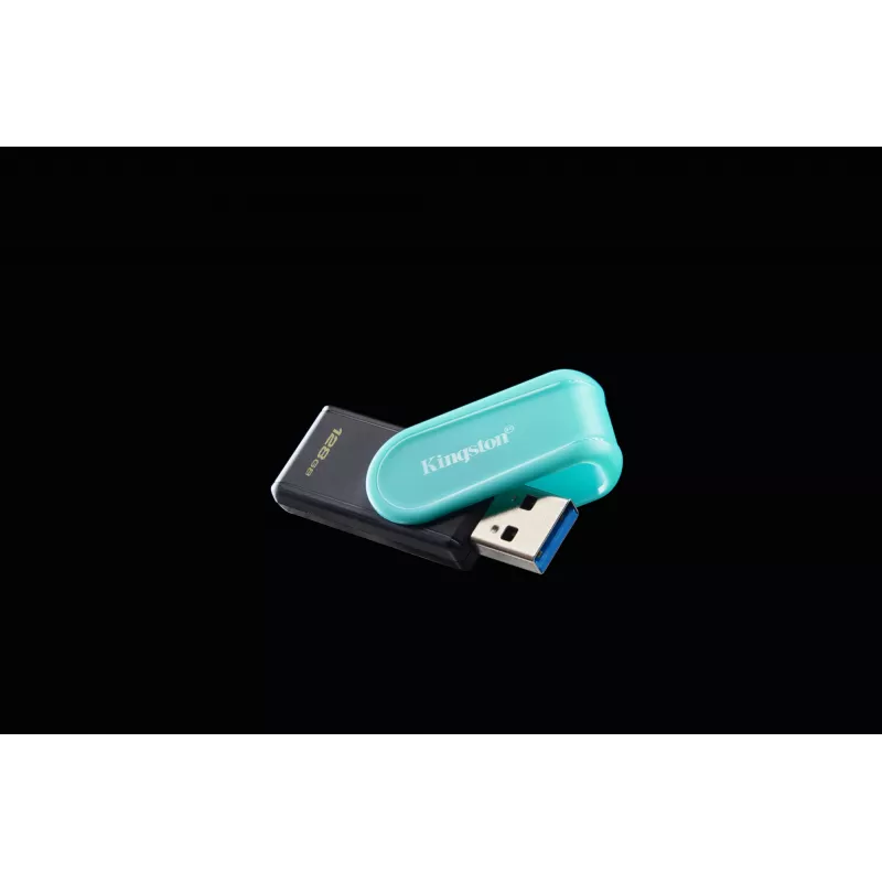 Kingston Technology DataTraveler 128GB Portable USB 3.2 Gen 1 Exodia S (Melns/Tirkīzzils)