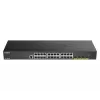 D-Link 24 portu Gigabit viedais pārvaldāmais slēdzis ar 4x 10G SFP+